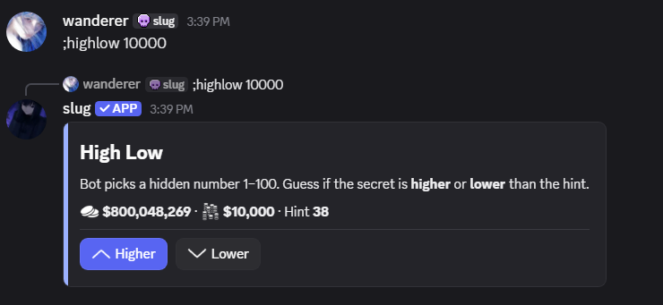 highlow game